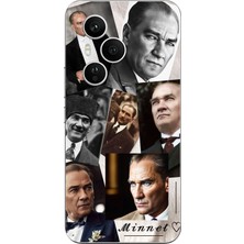 TechTree Honor 400 Pro Uyumlu Atatürk Minnet Baskılı Silikon Kılıf