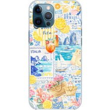 TechTree iPhone 12 Pro Max Uyumlu La Dolce Vita Italyan Rüyası Baskılı Silikon Kılıf