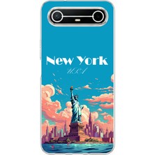 TechTree Tecno Spark Slim 5g Uyumlu Özgürlük Heykeli New York Baskılı Silikon Kılıf