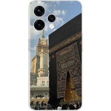 TechTree Oppo Reno 15 - Reno 15F Uyumlu Manevi Huzur Kabe Kapısı Umre Baskılı Silikon Kılıf