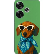 TechTree Poco F6 Uyumlu Cool Dachshund Köpek Baskılı Silikon Kılıf