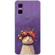 TechTree Infinix Gt 30 Pro Uyumlu Frida Catlo Kedi Baskılı Silikon Kılıf