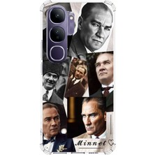 TechTree Vivo V40 Lite Uyumlu Atatürk Minnet Baskılı Silikon Kılıf