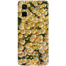 TechTree Infinix Gt 30 Pro Uyumlu Papatya Bahçesi Sulu Boya Baskılı Silikon Kılıf