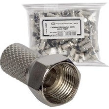 Xtechnx F Konnektör Rg6-U4 Geniş 18 mm (100 Adet)