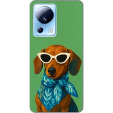TechTree Xiaomi Mi 13 Lite Uyumlu Cool Dachshund Köpek Baskılı Silikon Kılıf