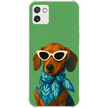 TechTree Samsung Galaxy A03 Uyumlu Cool Dachshund Köpek Baskılı Silikon Kılıf