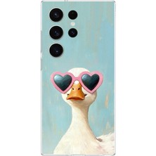 TechTree Samsung Galaxy S26 Ultra Uyumlu Yağlı Boya Pop-Art Ördek Baskılı Silikon Kılıf