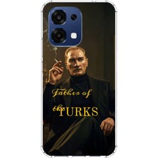 TechTree Oppo A6 Pro Uyumlu Atatürk Father Of The Turks Baskılı Silikon Kılıf