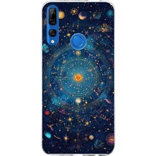 TechTree Honor 9x Uyumlu Yıldız Atlası Kozmik Rehber Baskılı Silikon Kılıf