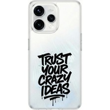 TechTree Oppo Reno 15 - Reno 15F Uyumlu Crazy Trust Baskılı Silikon Kılıf