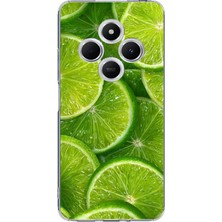 TechTree Redmi 14C Uyumlu Misket Limonu Lime Desenli Yaz Temalı Baskılı Silikon Kılıf