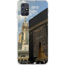 TechTree Samsung Galaxy M51 Uyumlu Manevi Huzur Kabe Kapısı Umre Baskılı Silikon Kılıf