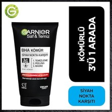 Skygo Skin Naturals Saf & Temiz Siyah Nokta Karşıtı Kömürlü 3'ü 1 Arada (1 x 150 Ml)