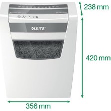 Mabeyn Iq Kağıt Öğütücü, 12 – 10 Yaprak Kapasite (70 – 80 G/m²), Parçacık Kesimi, Güvenlik Seviyesi P4, Piyasada 1 Numara, 23 L Çöp Kutusu, Öğütücü, Beyaz, 80090000
