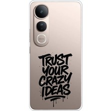 TechTree Vivo V50 Lite Uyumlu Crazy Trust Baskılı Silikon Kılıf