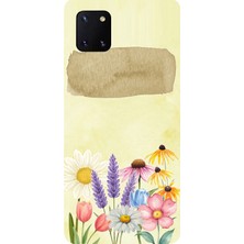 TechTree Samsung Galaxy Note 10 Lite Uyumlu Sulu Boya Dokulu Vazoda Çiçek Desenli Baskılı Silikon Kılıf