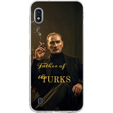 TechTree Samsung Galaxy A10 Uyumlu Atatürk Father Of The Turks Baskılı Silikon Kılıf