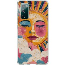 TechTree Samsung Galaxy S20 Fe Uyumlu Efsunlu Güneş Baskılı Silikon Kılıf