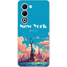 TechTree Oppo A5 4g Uyumlu Özgürlük Heykeli New York Baskılı Silikon Kılıf