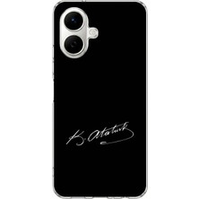 TechTree Tecno Spark Go 2 Uyumlu Atanın Izi Imza Baskılı Silikon Kılıf