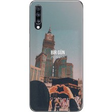 TechTree Samsung Galaxy A70 Uyumlu Kabe Sevdası Baskılı Silikon Kılıf
