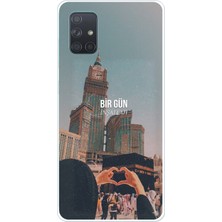 TechTree Samsung Galaxy A71 Uyumlu Kabe Sevdası Baskılı Silikon Kılıf