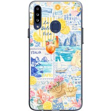 TechTree Samsung Galaxy A20S Uyumlu La Dolce Vita Italyan Rüyası Baskılı Silikon Kılıf