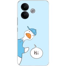 TechTree Vivo V60 Lite Uyumlu Merhaba Ördek Baskılı Silikon Kılıf