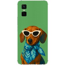 TechTree Infinix Gt 30 Pro Uyumlu Cool Dachshund Köpek Baskılı Silikon Kılıf