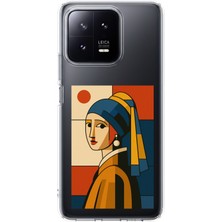 TechTree Xiaomi Mi 13 Uyumlu Bauhaus Inci Küpeli Kız Baskılı Silikon Kılıf