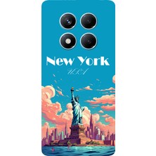TechTree Redmi Note 14 Pro 4g Uyumlu Özgürlük Heykeli New York Baskılı Silikon Kılıf