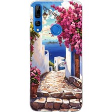 TechTree Honor 9x Uyumlu Ege'nin Kayıp Sokakları Baskılı Silikon Kılıf