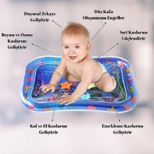 Skygo Bebek Su Oyun Matı, Tummy Time Aktivite Matı, Oyuncak Güvenliği Test Raporlu