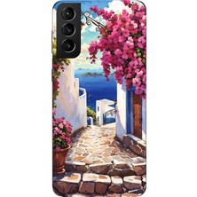 TechTree Samsung Galaxy S21 Plus Uyumlu Ege'nin Kayıp Sokakları Baskılı Silikon Kılıf