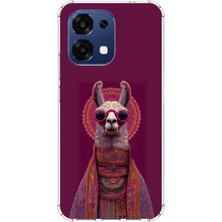 TechTree Oppo A6 Pro Uyumlu Kozmik Lama Baskılı Silikon Kılıf