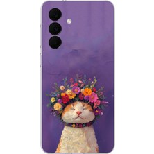 TechTree Samsung Galaxy A37 Uyumlu Frida Catlo Kedi Baskılı Silikon Kılıf