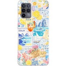 TechTree Oppo Reno 5 Lite Uyumlu La Dolce Vita Italyan Rüyası Baskılı Silikon Kılıf