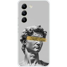 TechTree Vivo V30 Lite Uyumlu Modern Hellenistik Davut Baskılı Silikon Kılıf