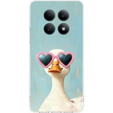 TechTree Redmi Note 15 4g Uyumlu Yağlı Boya Pop-Art Ördek Baskılı Silikon Kılıf