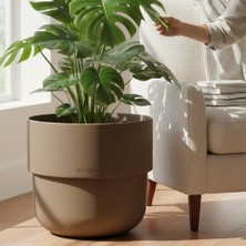 Temmuz Home Kuple Premium Serisi 26 Lt Modern Tasarım Saksı - Salon ve Balkon Tipi Büyük Boy Saksı