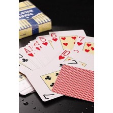 Skygo Kırmızı Plastik Su Geçirmez Blackjack Iskambil Oyun Kağıdı CIN385KR