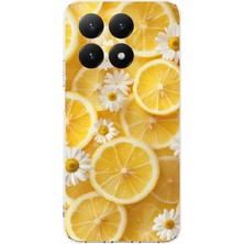 TechTree Xiaomi Mi 15T Uyumlu Limon Dilimleri ve Papatya Desenli Baskılı Silikon Kılıf