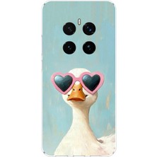 TechTree Honor Magic 7 Pro Uyumlu Yağlı Boya Pop-Art Ördek Baskılı Silikon Kılıf