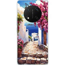 TechTree Honor X9C Uyumlu Ege'nin Kayıp Sokakları Baskılı Silikon Kılıf