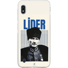 TechTree Samsung Galaxy A10 Uyumlu Atatürk Lider Baskılı Silikon Kılıf