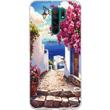 TechTree Redmi 9 Uyumlu Ege'nin Kayıp Sokakları Baskılı Silikon Kılıf