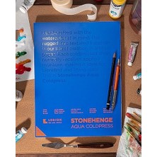 Skygo Stonehenge Aqua Bloğu, 63,5 Kg, Soğuk Pres, 12 x 16 Inç, 15 Yaprak, Beyaz