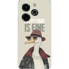 TechTree Tecno Pova 6 Pro Uyumlu Everything Is Fine Baskılı Silikon Kılıf
