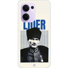 TechTree Oppo Reno 13F Uyumlu Atatürk Lider Baskılı Silikon Kılıf